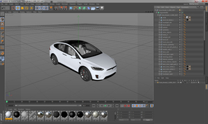 3D Tesla Model X 100D 2017 model