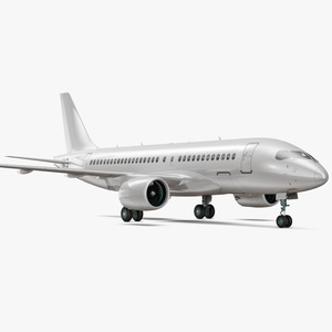 3D Airbus A220 100 Detailed Interior Generic