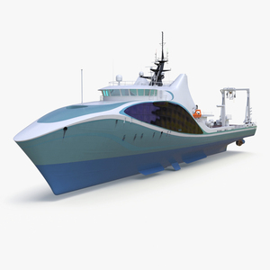 Ship for Transporting and Launching Drones 3D