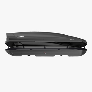 3D Thule XL800 Car Roof Box Rigged