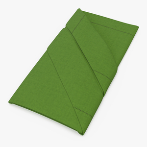 Buffet Napkin Fold Green 3D model