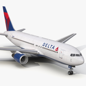 3D model Boeing 767-200 Delta Air Lines