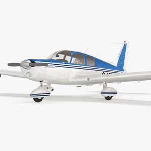 3D Personal Aircraft Piper PA-28 Cherokee model