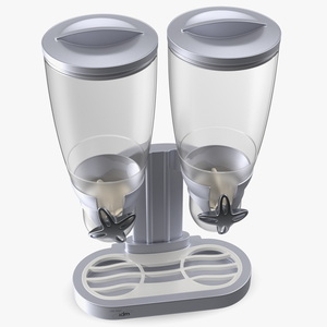 Dual IDM Dry Food Dispensers Empty 3D model