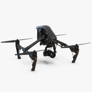 3D DJI Inspire 1 Quadcopter Black Edition model