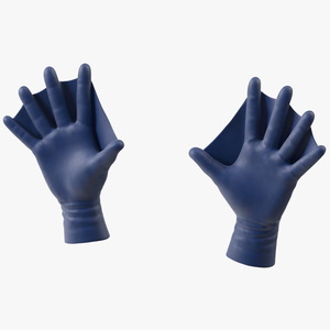 Swimming Gloves Dry 3D model