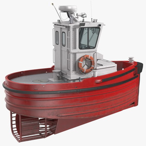 3D Small Tugboat Generic Rigged model