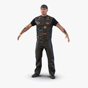 Biker Man 3D model