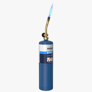 Bernzomatic Handheld Propane Blowtorch with Flame 3D model