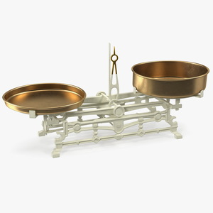 Vintage Kitchen Balance Scale 3D model