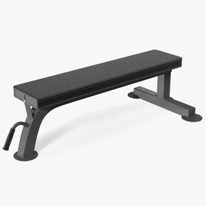 Sport Bench Black 3D