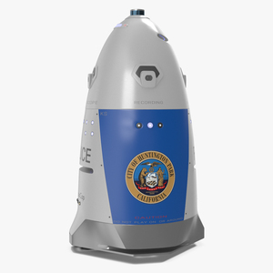 K5 Autonomous Police Surveillance Robot 3D model