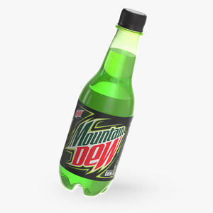 3D model Mountain Dew Soft Drink Neon Bottle