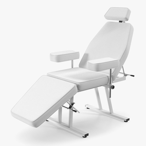 Hospital Examination Couch White 3D