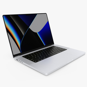 Apple MacBook Pro 16 inch Silver 3D