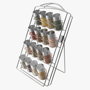 Spice Jar Organizer Rack 3D model