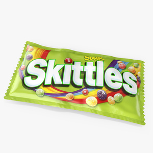 3D Skittles Sour Package