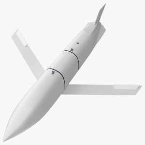 3D Air-Launched Cruise Missile Rigged for Maya model