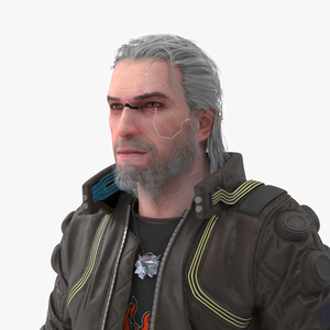 3D Cyberpunk 2077 Geralt Character