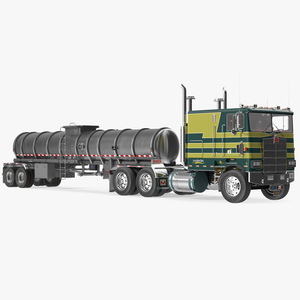 Marmon Truck with Tanker Trailer 3D