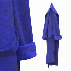 3D model Hooked Bathrobe Blue