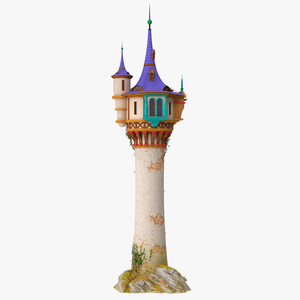 Tangled Rapunzel Tower 3D