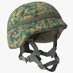 Lightweight Marine Helmet Digital Camo Cover 3D model