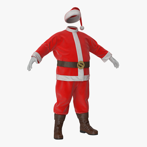 Santa Claus Costume 3D model