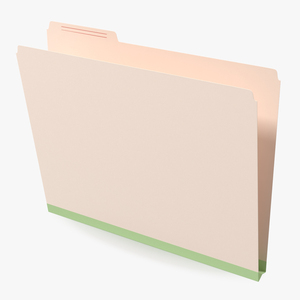 Open Paper File Folder 3D