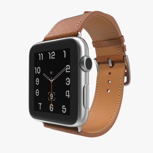 Apple Watch Hermes 42mm Stainless Steel Case 3D model