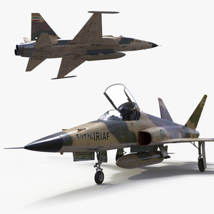 Iranian HESA Saeqeh Fighter Aircraft Rigged for Cinema 4D 3D