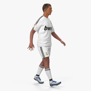 3D Soccer or Football Player Real Madrid Rigged 2