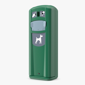 3D model Dog Waste Disposal Station Glasdon Green