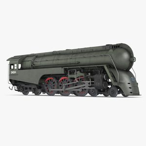 3D model Vintage Steam Locomotive Dreyfuss Hudson