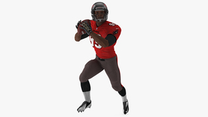 3D Tampa Bay Buccaneers American Football Player Running The Ball Fur