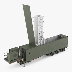 3D US Army Typhon Missile Launcher Rigged model