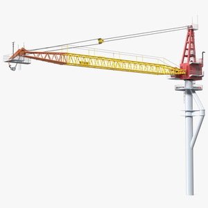 Industrial Arrow Crane 3D