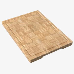 3D Large Bamboo Chopping Board Light model