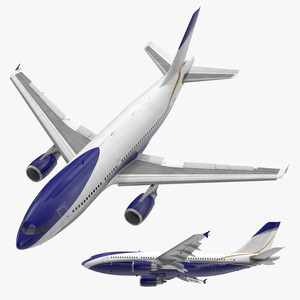 Airbus A310 300 Rigged 3D