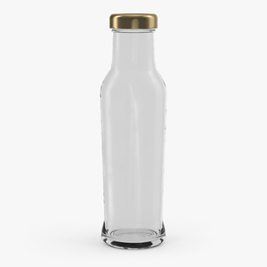 3D Glass Bottle Empty model