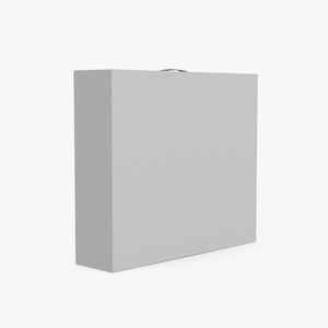 3D model White Cardboard Packaginig Box