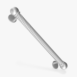 Spiral Door Handle Metal 3D model