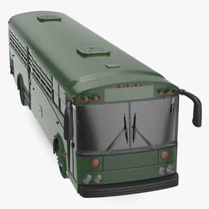 Prison Bus Exterior Only 3D model