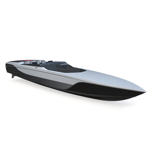 Speedboat Gray 3D model