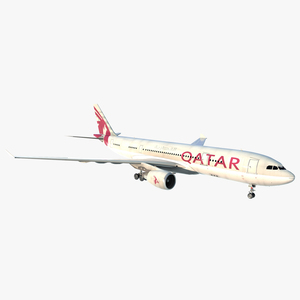 3D Airbus A330 P2F Qatar