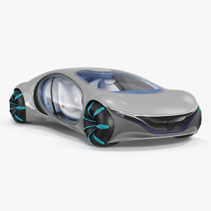 3D Futuristic Electric Car model