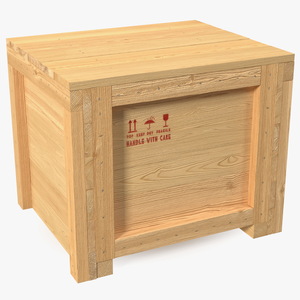 3D Square Wooden Crate Box For Shipping