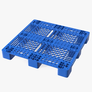 Anti Slip Plastic Pallet Blue 3D model