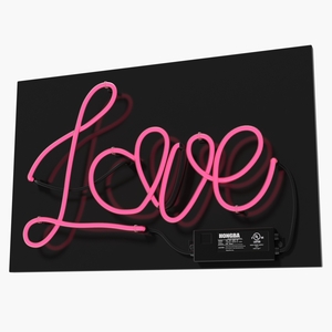 Neon Sign Love 3D model