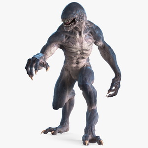 Monster Creature Walking Pose 3D model